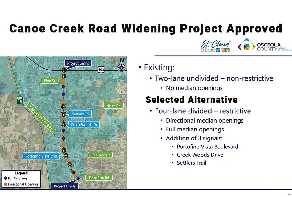 Osceola County Moves Forward with Major Canoe Creek Road Expansion in St. Cloud