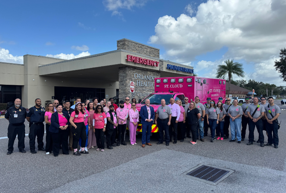 Orlando Health St. Cloud Hospital and St. Cloud Fire Rescue Team Up for Breast Cancer Awareness Month