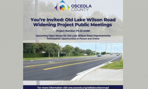 Old Lake Wilson Road Widening: Osceola County Sets Oct. 22–23 Public Meetings on Design Plans