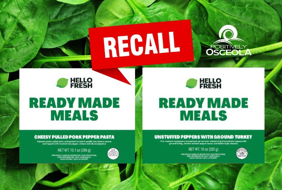 USDA issues public health alert for select HelloFresh meals that may contain Listeria-tainted spinach