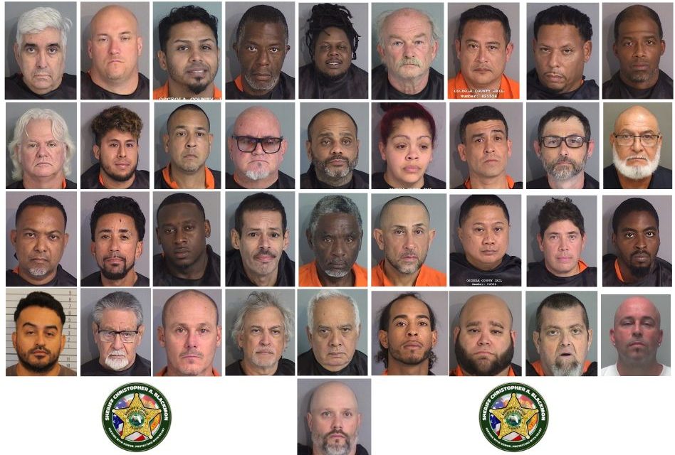 Operation ‘Your Trick, Our Treat’ Leads to 37 Sexual Offenders Arrested in Osceola County