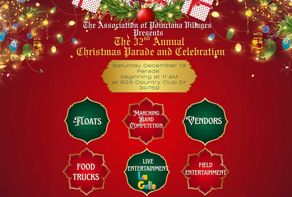 Poinciana Set for a Festive Day as the 32nd Annual Christmas Parade and Celebration Steps Off This Saturday