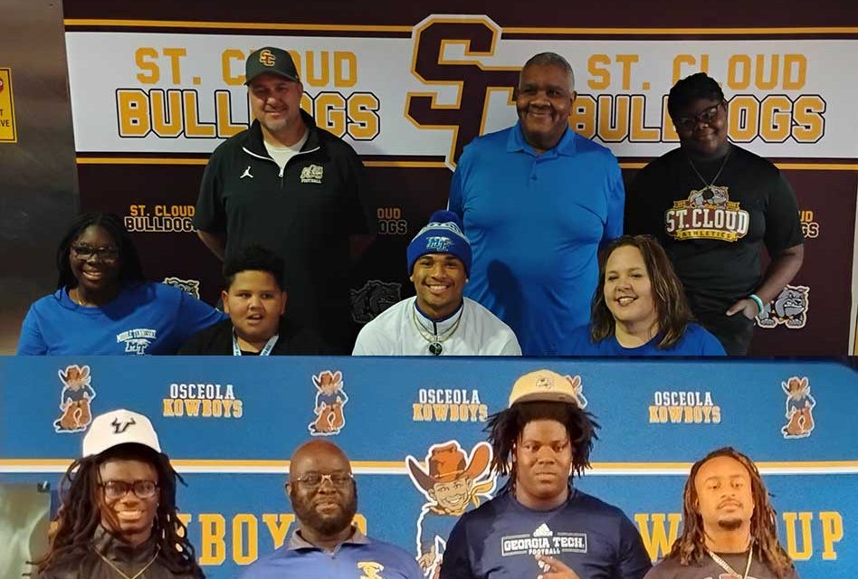 Going to the Next Level: Four Osceola County Standouts Sign to Play College Football