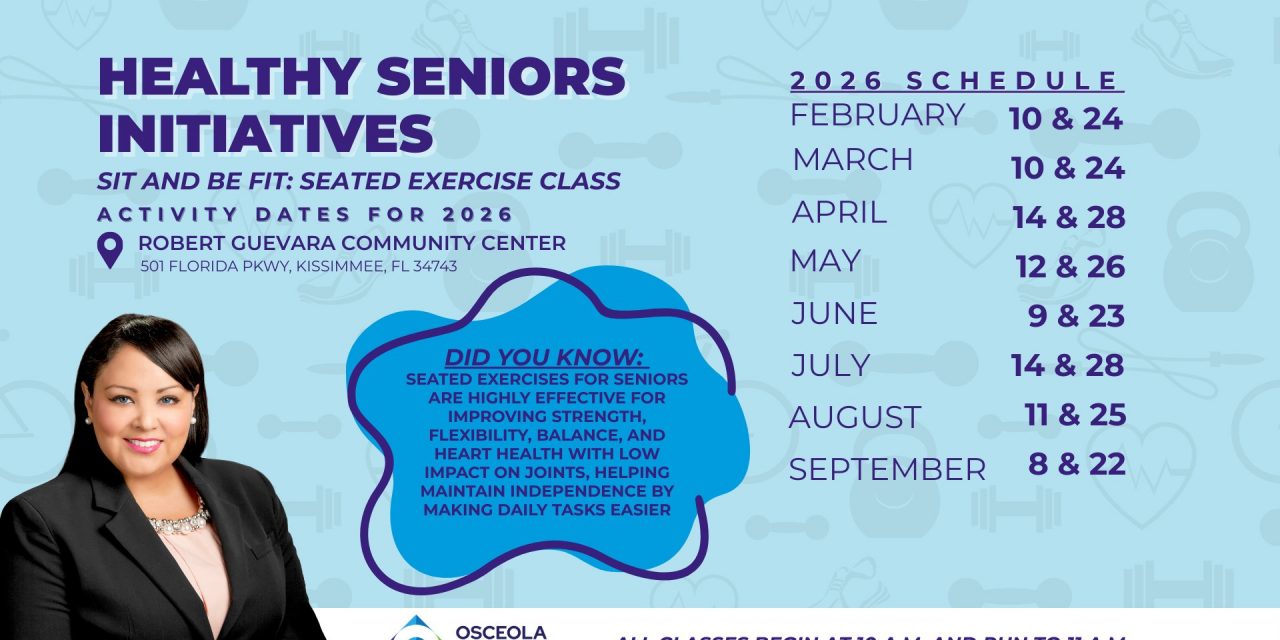 Commissioner Viviana Janer Invites District 2 Seniors to Stay Active With Free ‘Sit & Be Fit’ Classes in 2026