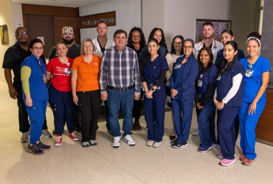 Orlando Health Emergency Room – Osceola Patient Reunites with Care Team After Life-Saving Heart Attack Response