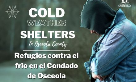 Cold Weather Shelters to Open Monday and Tuesday Across Osceola County as Temperatures Drop Below 40 Degrees