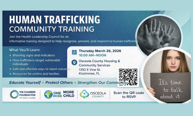 Human Trafficking Community Training to Equip Osceola Residents with Tools to Recognize and Prevent Exploitation