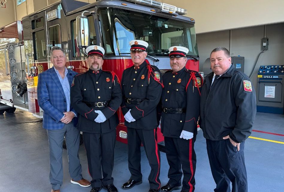 Commissioner Brandon Arrington Joins Osceola County Fire Rescue for New Fire Station 83 Uncoupling Ceremony in Poinciana