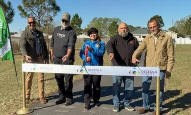 Osceola County Celebrates Ribbon Cutting for New Walking Trail Expansion at 65th Infantry Veterans Park