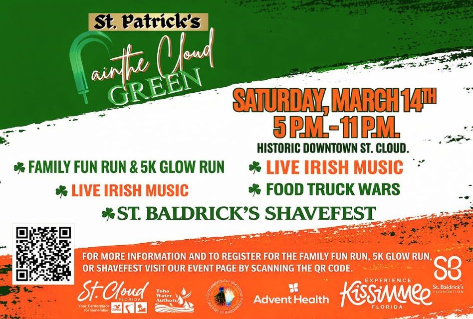 City of St. Cloud Set to “Paint The Cloud Green” in Historic Downtown on March 14