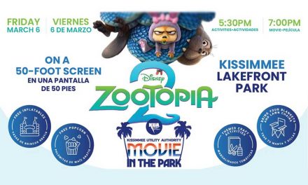 Kissimmee Utility Authority Hosting Free “Zootopia” Movie Night at Kissimmee Lakefront Park on March 6