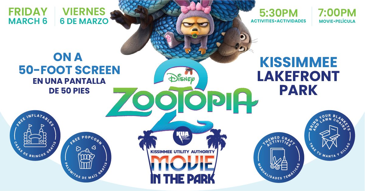 KUA Movie in the Park: Zootopia 2