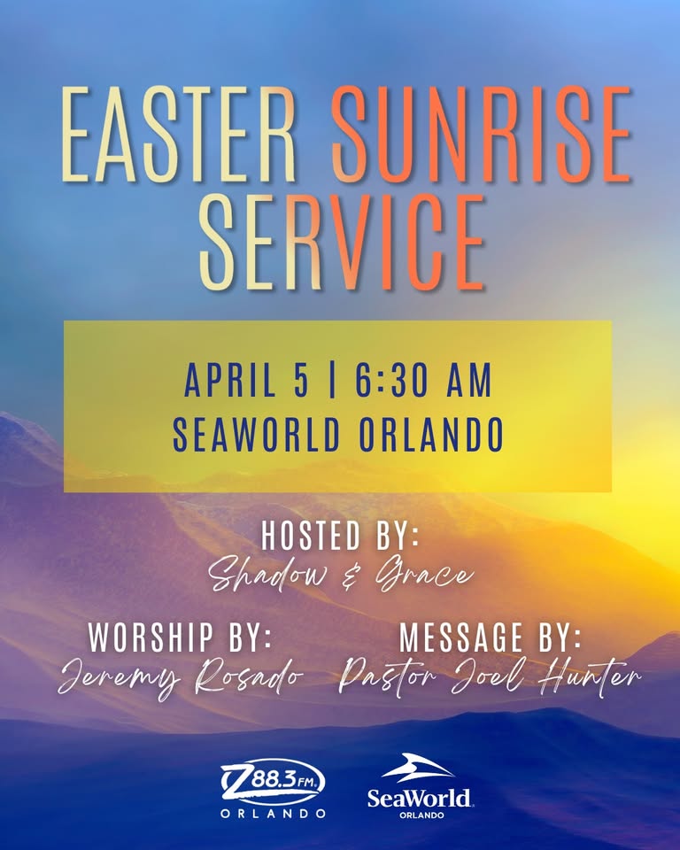Z88.3 Easter Sunrise Service - SeaWorld Orlando