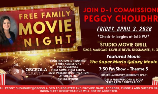 Free Family Movie Night with Commissioner Peggy Choudhry – District 1