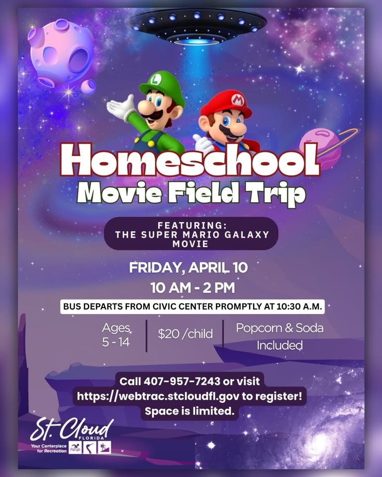 Homeschool Movie Field Trip - Super Mario Galaxy Movie