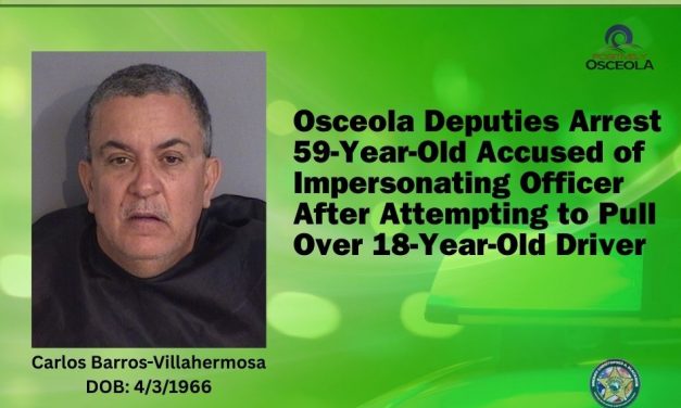 Osceola Deputies Arrest 59-Year-Old Man Accused of Impersonating Officer After Attemptiang to Pull Over 18-Year-Old Driver
