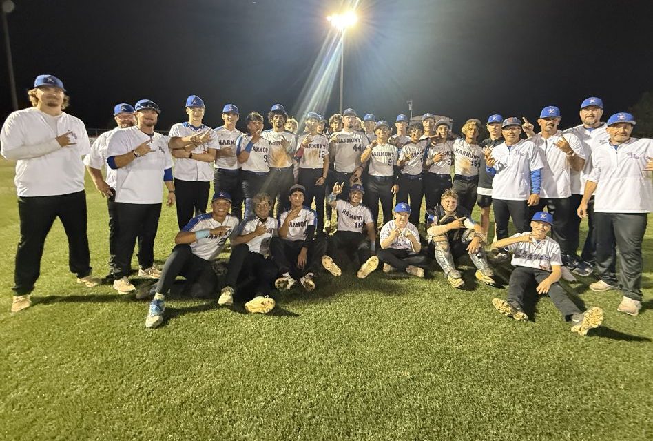 Harmony Holds Off St. Cloud’s Late Rally, Advances with 6-5 Region 3 Playoff Win