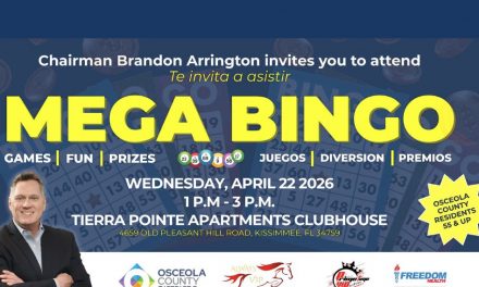 Osceola Chairman Brandon Arrington to Host “Mega Bingo” Event for Osceola County Seniors in Kissimmee