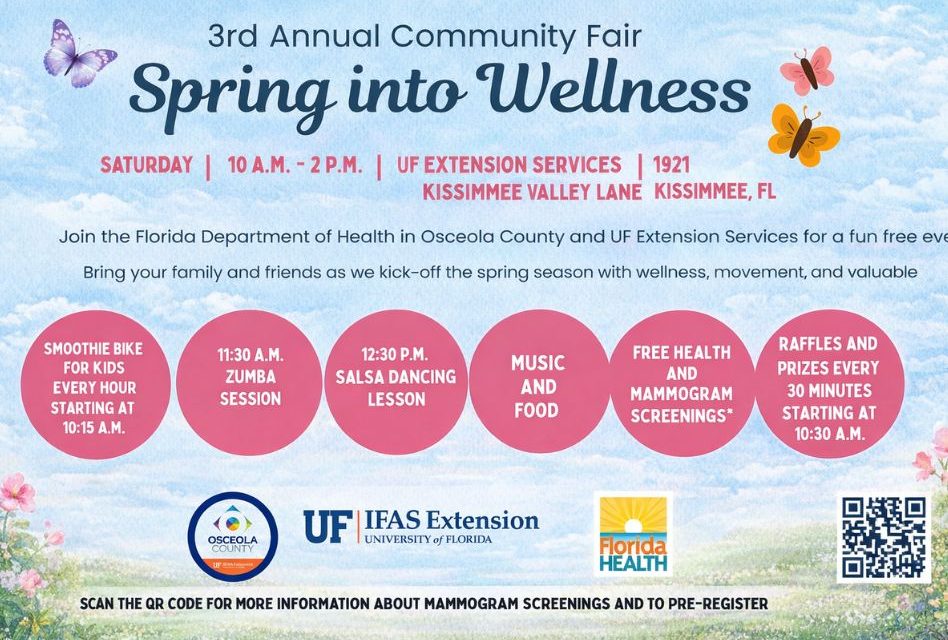 Spring Into Wellness This Saturday: Department of Health to Bring Free Family Fun, Screenings, Education, and Resources to Kissimmee