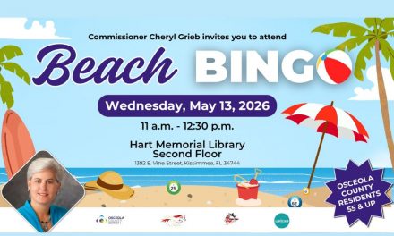 Commissioner Cheryl Grieb to Host “Beach Bingo” Event at Hart Memorial Library for Osceola County Residents 55 and Up