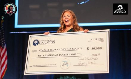 Harmony Middle School’s Kyndall Brown Named Florida’s 2027 Teacher of the Year
