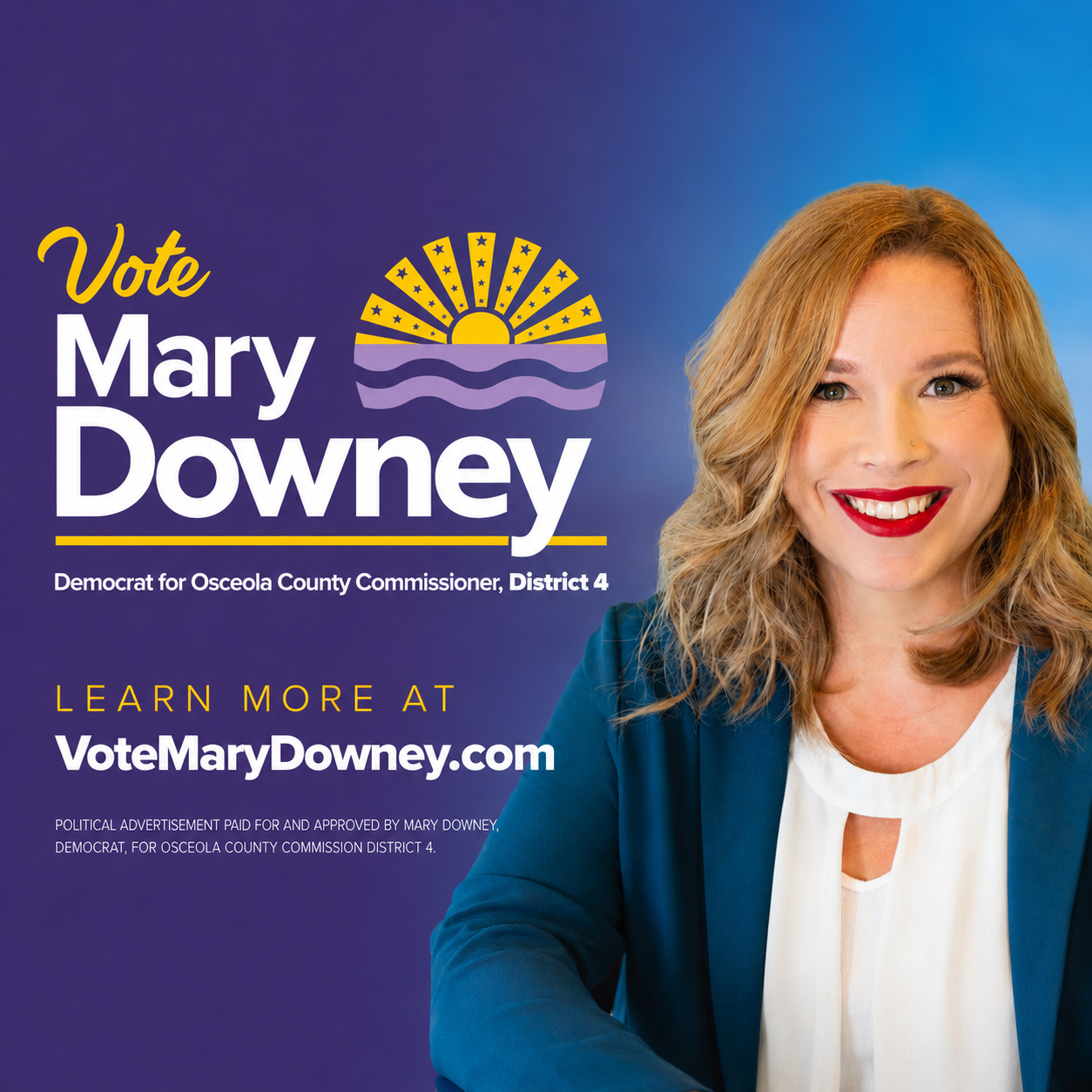 Vote Mary Downey for Osceola County Commissioner District 4