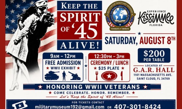 Museum of Military History to Celebrate and Honor WWII Veterans During “Keep the Spirit of ’45 Alive!” on Aug. 8