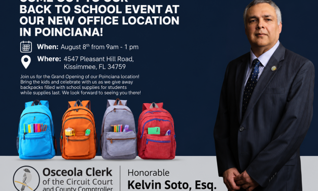 Clerk of the Court to Open New Poinciana Office with Grand Opening and Back-to-School Giveaway