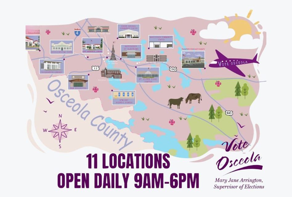 Early Voting Begins Friday in Osceola County with 11 Convenient Locations