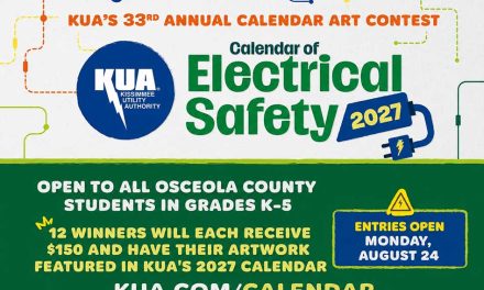 KUA’s 33rd Annual Calendar Art Contest Opens August 24 for Osceola County Students