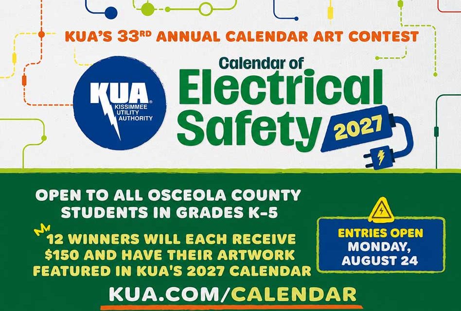 KUA’s 33rd Annual Calendar Art Contest Opens August 24 for Osceola County Students