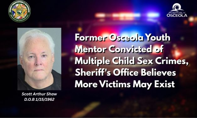 Former Osceola Youth Mentor Convicted of Multiple Child Sex Crimes, Sheriff’s Office Believes More Victims May Exist