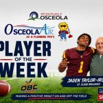 St. Cloud Bulldog Jaden Taylor-Irons Named Positively Osceola’s ‘Osceola Air Player of the Week’
