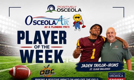 St. Cloud Bulldog Jaden Taylor-Irons Named Positively Osceola’s ‘Osceola Air Player of the Week’