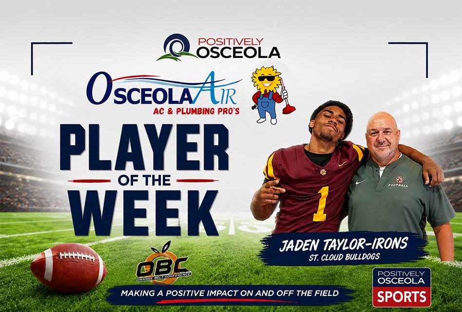St. Cloud Bulldog Jaden Taylor-Irons Named Positively Osceola’s ‘Osceola Air Player of the Week’