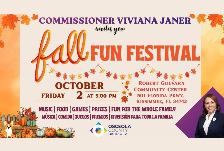 Commissioner Viviana Janer to Host District 2 Fall Fun Festival in Kissimmee