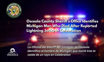 Osceola County Sheriff’s Office Identifies Michigan Man Who Died After Reported Lightning Strike in Celebration