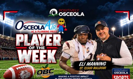 Bulldogs’ Eli Manning Powers His Way to Positively Osceola’s Osceola Air Player of the Week