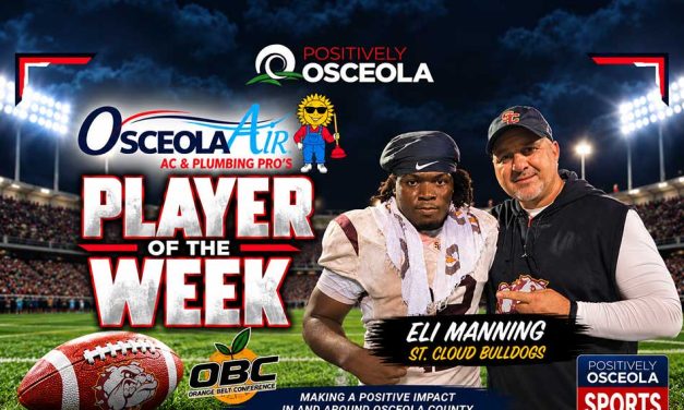Bulldogs’ Eli Manning Powers His Way to Positively Osceola’s Osceola Air Player of the Week